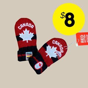 HBC Canadian Olympic Team Red Child Mittens
